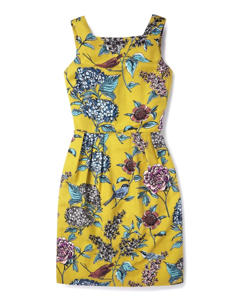 Kiera dress in sulphur botanical, £139, Boden